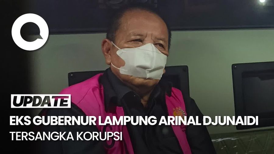 Video: Momen Eks Gubernur Lampung Arinal Digiring ke Mobil Tahanan Usai Jadi Tersangka