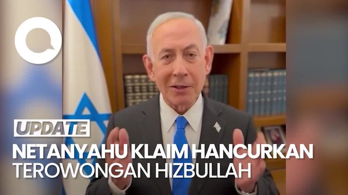 Video Netanyahu Klaim Hancurkan Terowongan Hizbullah di Qantara