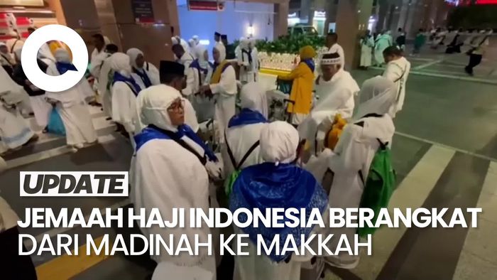 Video Jemaah Haji Indonesia Berangkat dari Madinah ke Makkah
