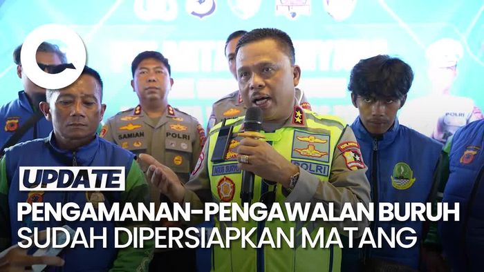 Video: Korlantas Polri Siap Kawal Pergerakan Ribuan Buruh Jabar ke Jakarta