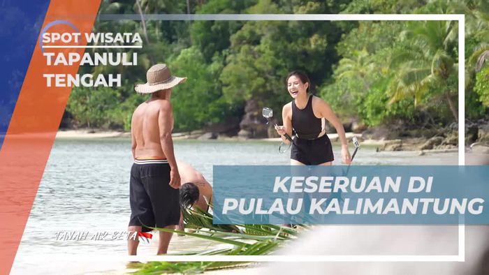 Seru-seruan Menikmati Aktivitas Pantai di Pulau Kalimantung, Tapanuli Tengah