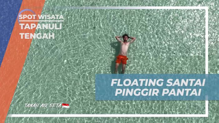 Bersantai Floating di Tepi Pantai Pulau Kalimantung, Tapanuli Tengah