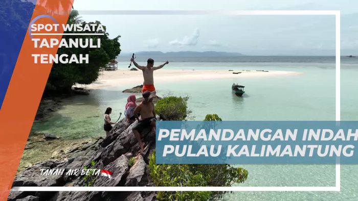 Menikmati Pemandangan Bukit Batu di Pulau Kalimantung, Tapanuli Tengah