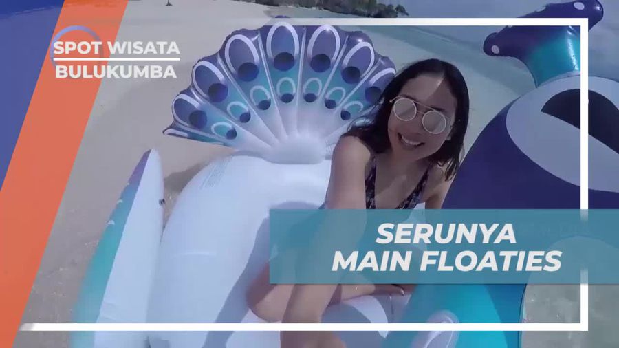 Bermain Floaties Seru di Liukang Loe, Bulukumba