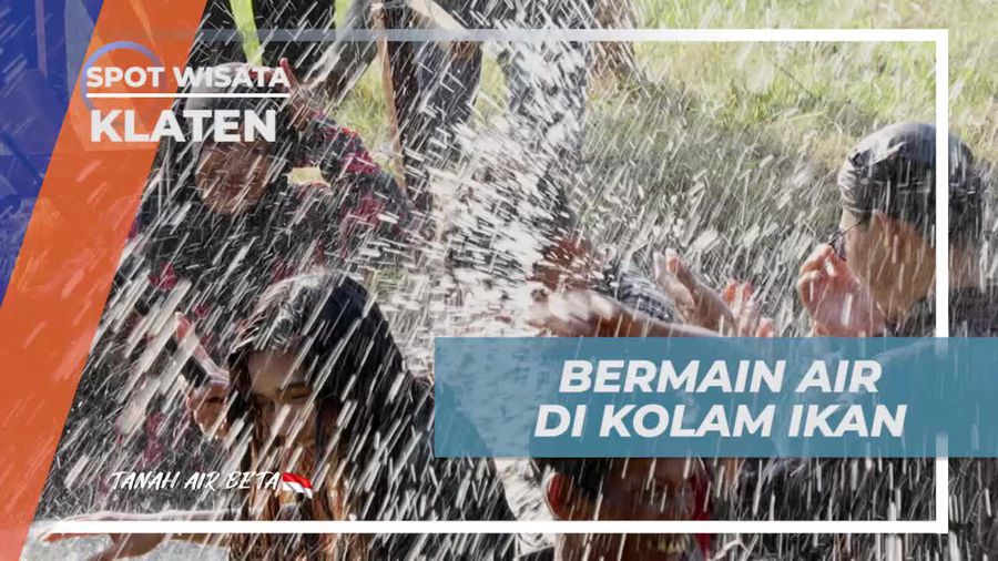 Bermain Air di Kolam Ikan Klaten