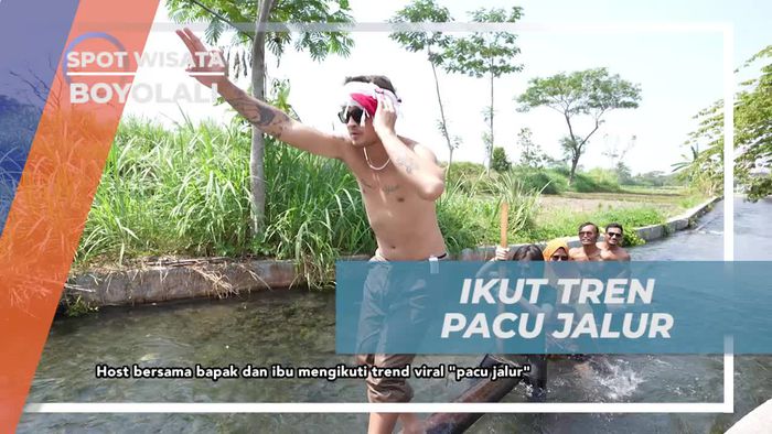 Ikut Serunya Pacu Jalur di Kali Talang Boyolali