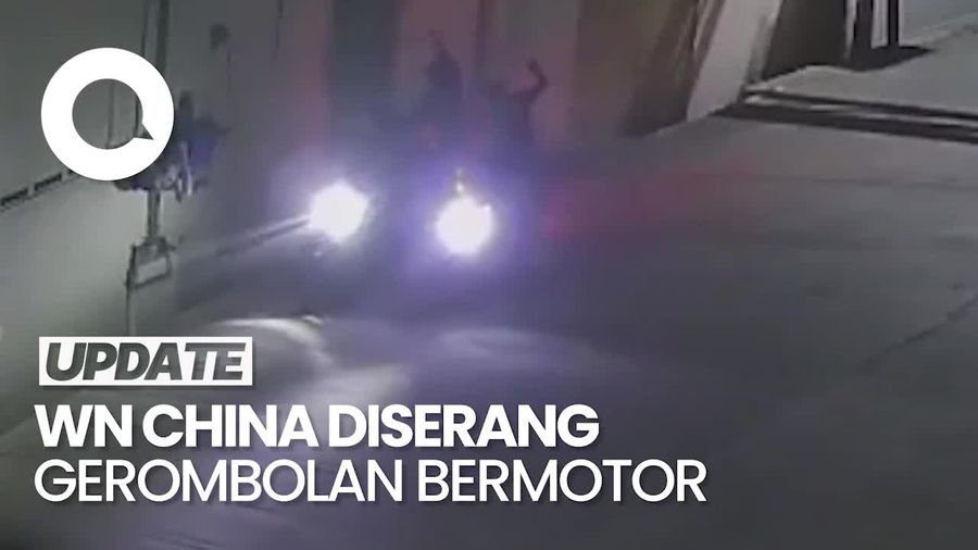 Video: WN China Diserang Gerombolan Bermotor Pengguna Narkoba di Bandung