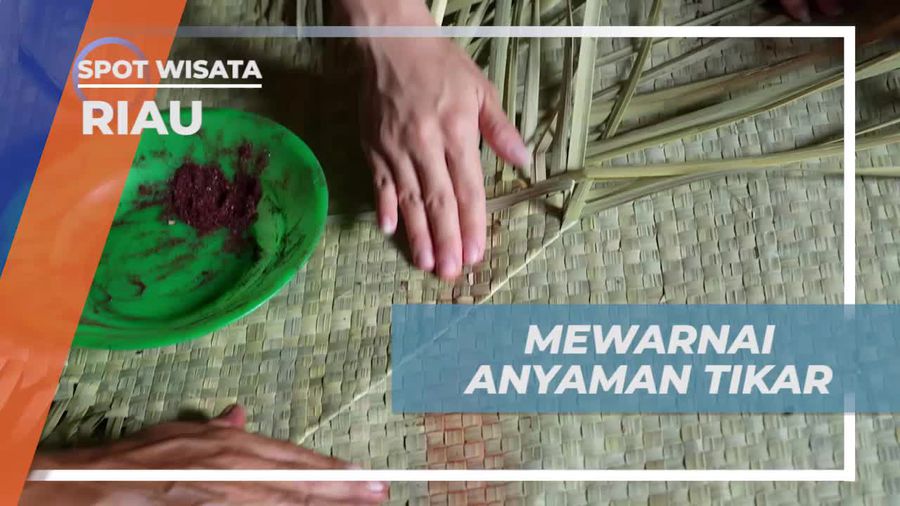 Mengasah Kreativitas Melalui Mewarnai Anyaman Tikar di Riau