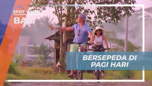 Bersepeda Menyusuri Persawahan Pagi di Ubud, Bali