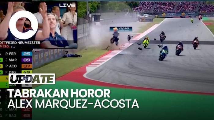 Video: Momen Tabrakan Horor Alex Marquez-Acosta di MotoGP Catalunya 2026