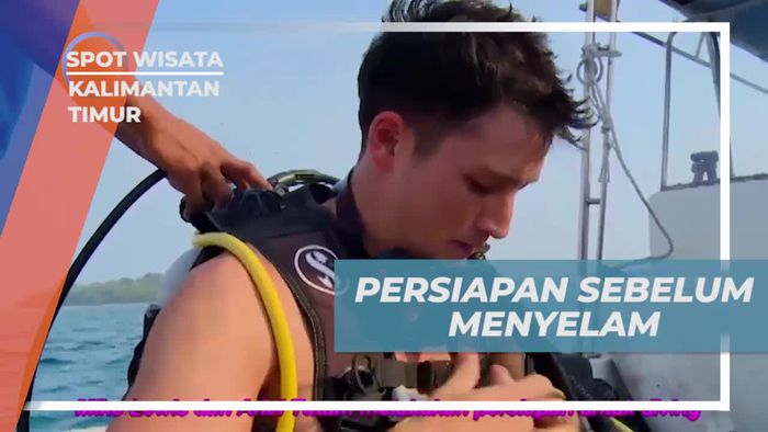 Melakukan Persiapan Menyelam di Perairan Derawan Kalimantan Timur