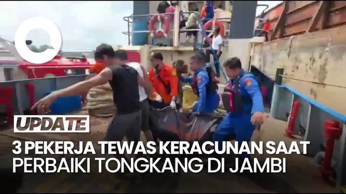 Video Kronologi 3 Pekerja Tewas di Tongkang, Diduga Keracunan Gas