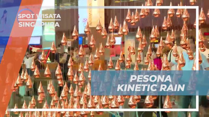 Menyaksikan Pesona Kinetic Rain di Changi Airport, Singapura