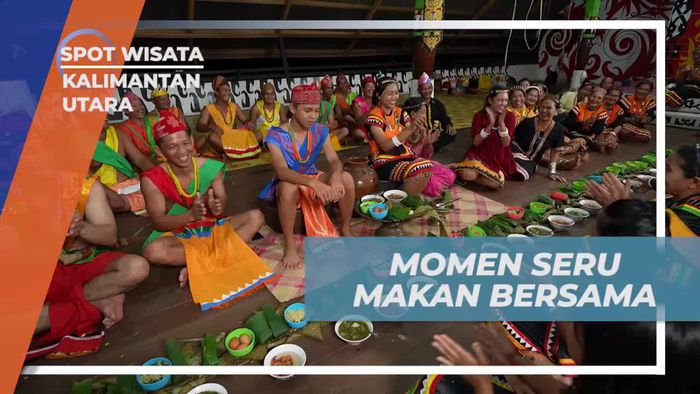 Makan Bersama Kuliner Khas Dayak Bulusu di Kalimantan Utara