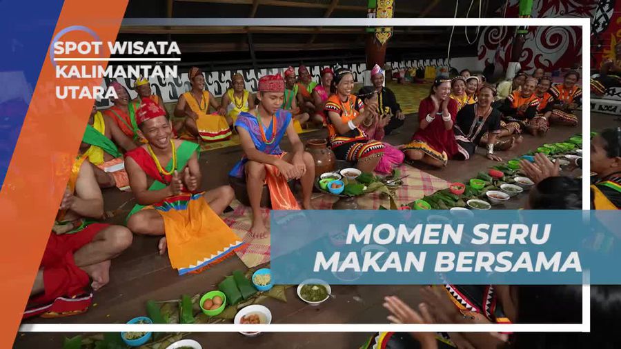 Makan Bersama Kuliner Khas Dayak Bulusu di Kalimantan Utara