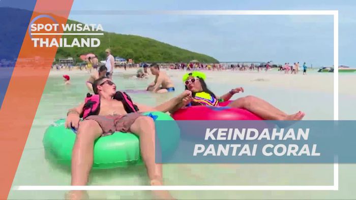Bersantai Menikmati Pantai Coral Island yang Indah, Thailand