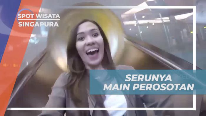 Bermain Perosotan Unik di Changi Airport, Singapura