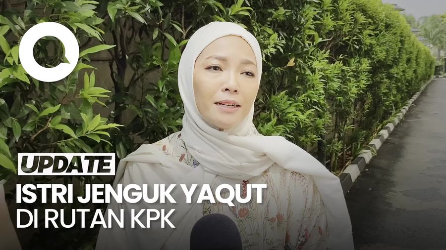 Video Yaqut Tak Bisa Makan Santan, Istri Jenguk ke Rutan Bawa Tempe Goreng