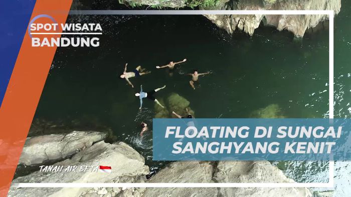 Bersantai Floating di Sungai Sanghyang Kenit, Bandung 