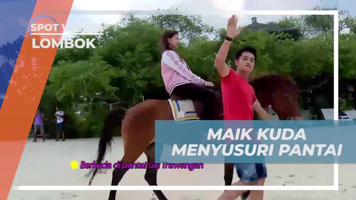 Berkuda Menyusuri Pantai Gili Trawangan Lombok