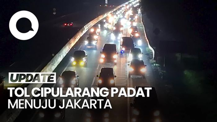 Video: Tol Cipularang Padat Merayap Menuju Jakarta