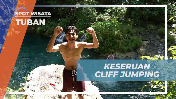Menghadapi Tantangan Cliff Jumping di Mata Air Krawak, Tuban