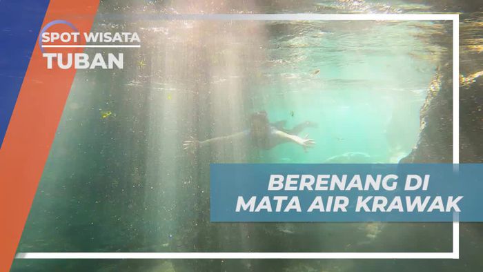 Berenang dan Merasakan Segarnya Mata Air Krawak di Tuban