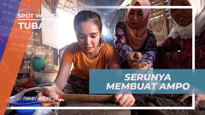 Serunya Membuat Ampo dari Tanah Liat di Tuban