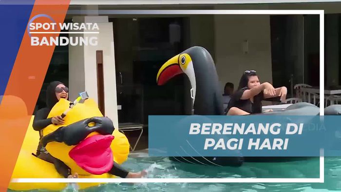 Berenang di Pagi Hari di Papandayan Hotel, Bandung