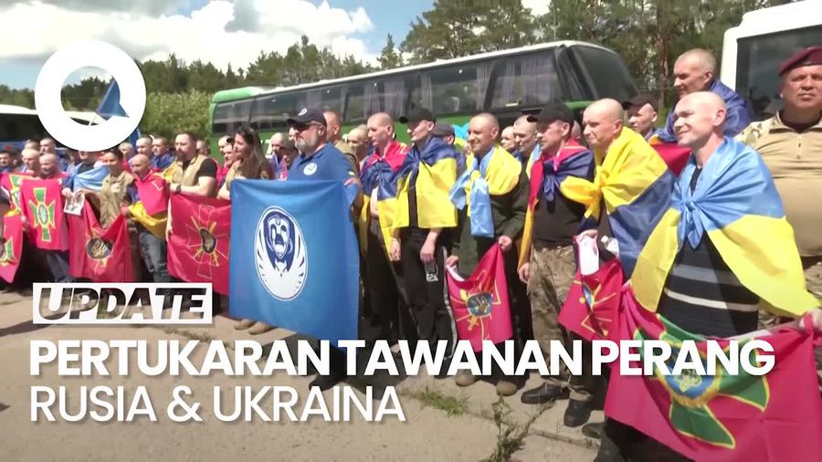 Video Tawanan Perang di Rusia Pulang ke Ukraina