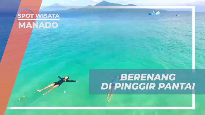 Berenang Di Laut Pulau Siladen yang Memukau, Manado