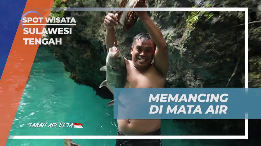 Memancing di Mata Air Paisu Batango Dengan Peralatan Sederhana, Sulawesi Tengah