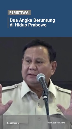 Video Prabowo Ungkap 2 Angka Keberuntungan di Hidupnya: 8 dan 13