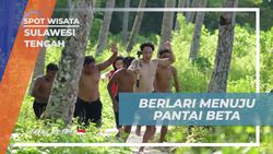 Berlari Seru Menuju Pantai Beta yang Memesona di Sulawesi Tengah