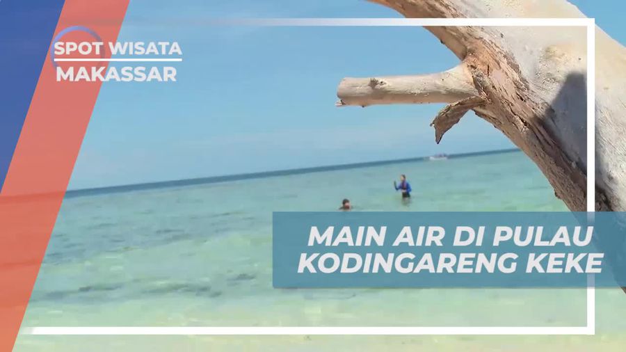 Berenang dan Menikmati Kejernihan Air di Pulau Kodingareng Keke, Makassar