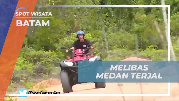 Melibas Bukit dengan ATV di Nongsa, Batam
