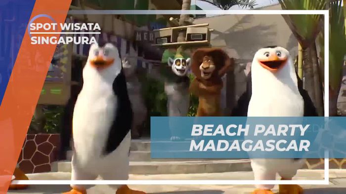 Bersenang-senang di Komedi Putar Madagascar, Universal Studio, Singapura