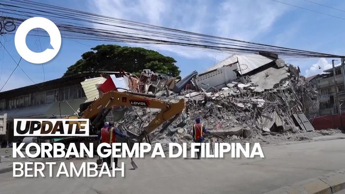 Video Update Gempa Dahsyat Filipina: Korban Tewas Jadi 53 Orang