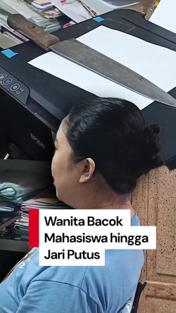 Video Polisi Tangkap Wanita Pembacok Mahasiswa hingga Jari Putus di Makassar