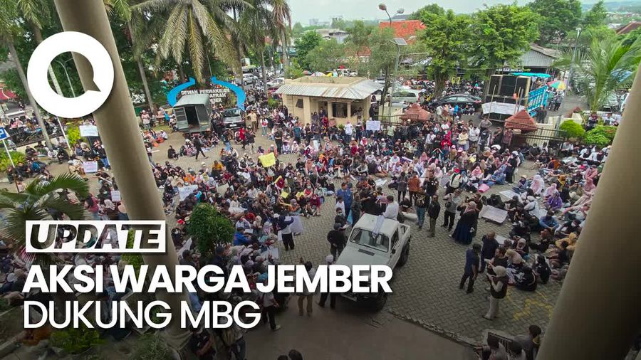Video: Ribuan Masyarakat Jember Gelar Aksi Dukung MBG-Koperasi Merah Putih 