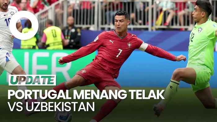 Video: Dibantu 2 Gol Ronaldo, Portugal Menang 5-0 vs Uzbekistan