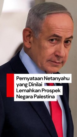 Video Netanyahu: Tak Ada Ruang Buat Dua Negara di Antara Laut dan Sungai Yordan