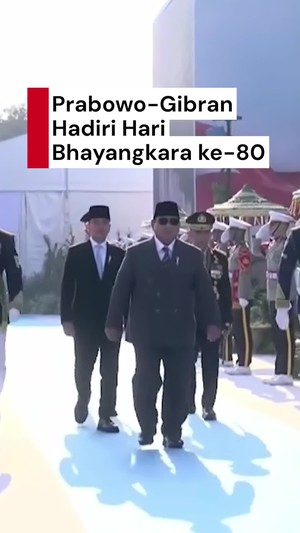 Video: Momen Prabowo dan Gibran Hadiri Hari Bhayangkara ke-80 di Cikeas