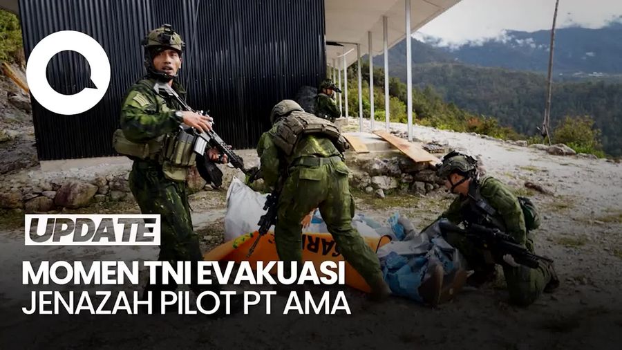 Video Detik-detik Evakuasi Pilot AMA di Yahukimo yang Tewas Ditembak KKB