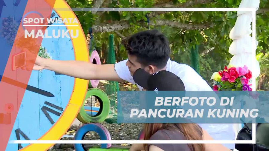 Berfoto Seru di Pancuran Kuning Ambon, Maluku