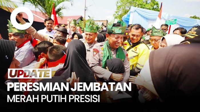 Video: Kapolri Resmikan Jembatan Merah Putih Presisi