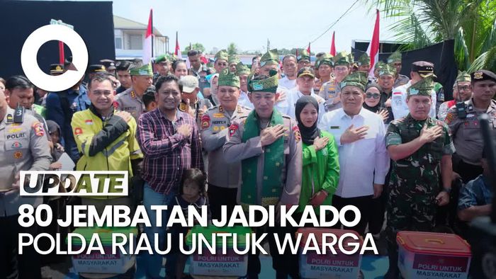 Video: Persembahan Polda Riau ke Warga, Bangun 80 Jembatan di Hari Bhayangkara