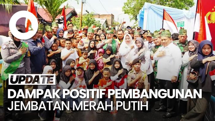 Video: Wujud Pengabdian Polda Riau Bangun Jembatan Merah Putih di Pelosok Daerah