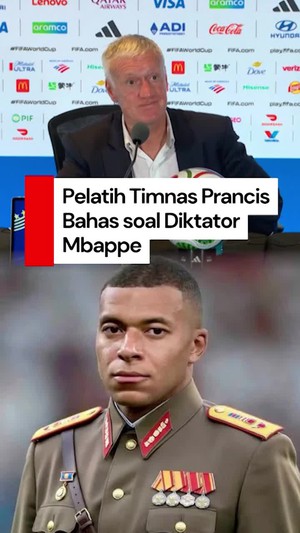 Video Deschamps: Banyak yang Menganggap Mbappe Sebagai Diktator