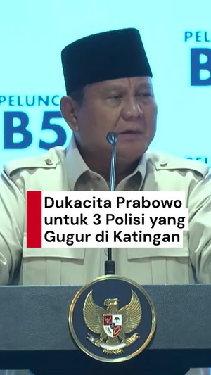 Video Prabowo Berduka 3 Polisi Gugur Saat Tangkap Bandar Narkoba di Kalteng